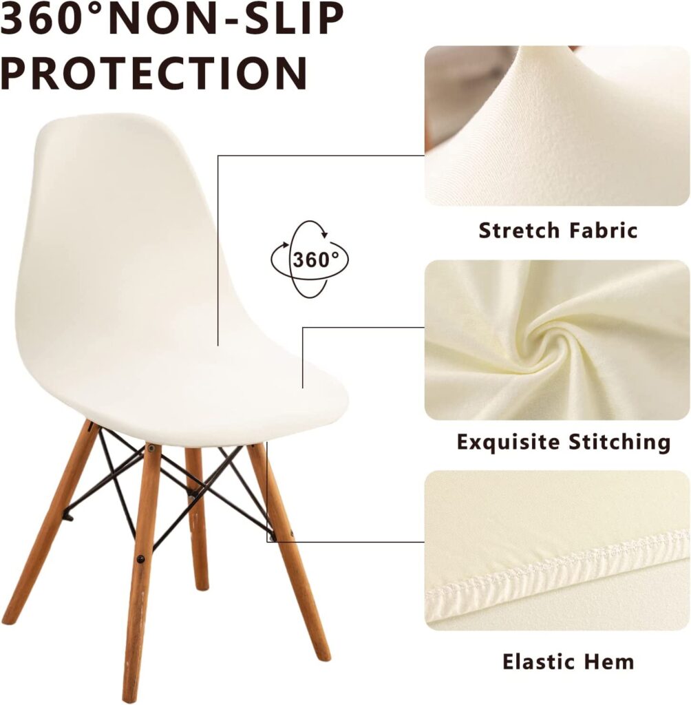 NILUOH Shell armless Chair Covers 