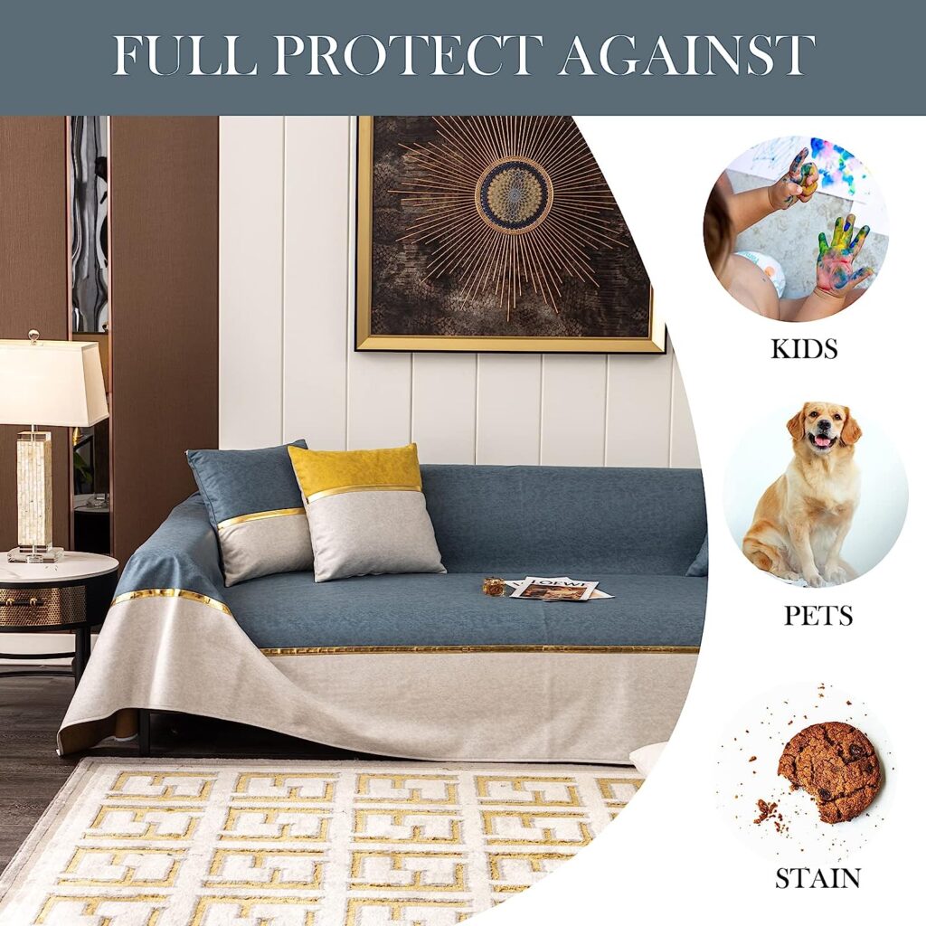 HANDONTIME Waterproof Couch Cover for Dogs