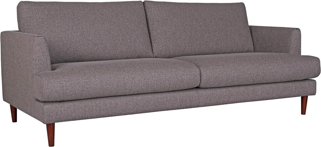 Amazon Brand â Rivet Canton Deep Mid-Century Modern Sofa Couch, 88.6W, Dark Grey