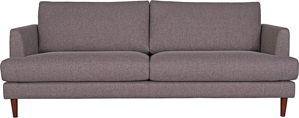 Amazon Brand â Rivet Canton Deep Mid-Century Modern Sofa Couch, 88.6W, Dark Grey